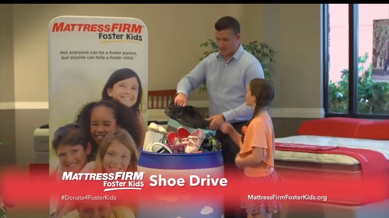Mattress Firm 'Foster Kids' Campaign: "Shoe Drive"